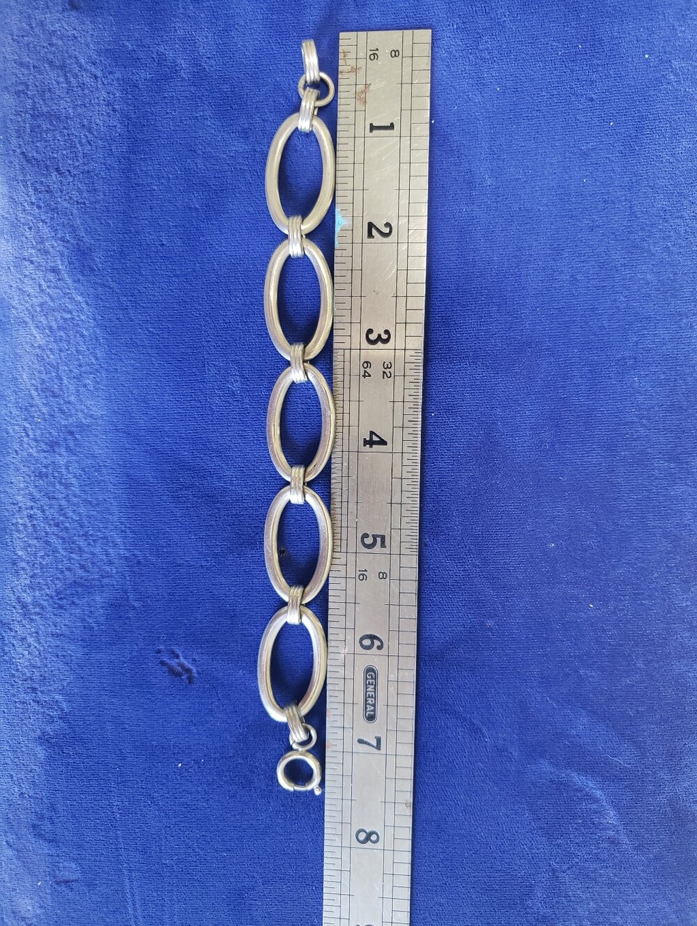 Vintage Chunky Oval Link Bracelet,